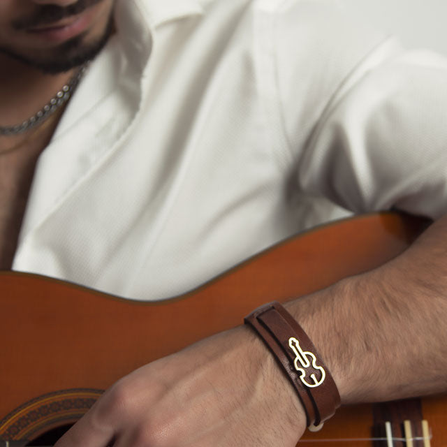 Gold Gitar Braclate