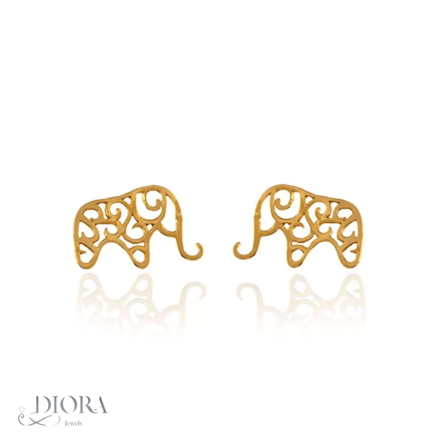 Elephant Stud Earrings