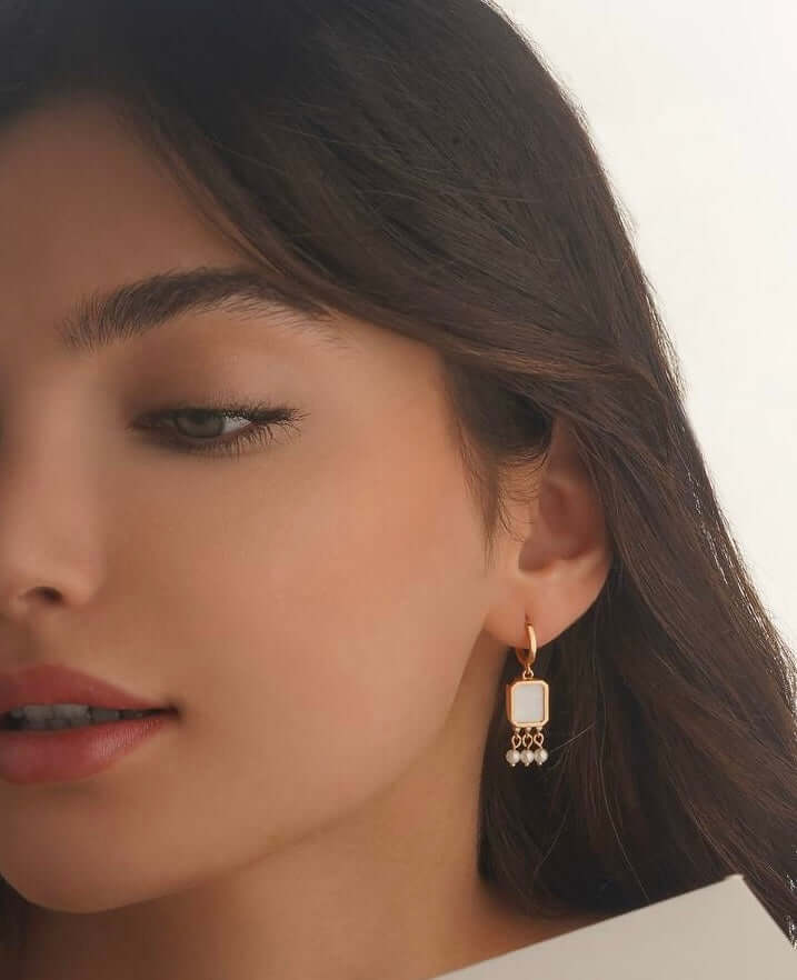 Farah Earrings - Mother of Pearls