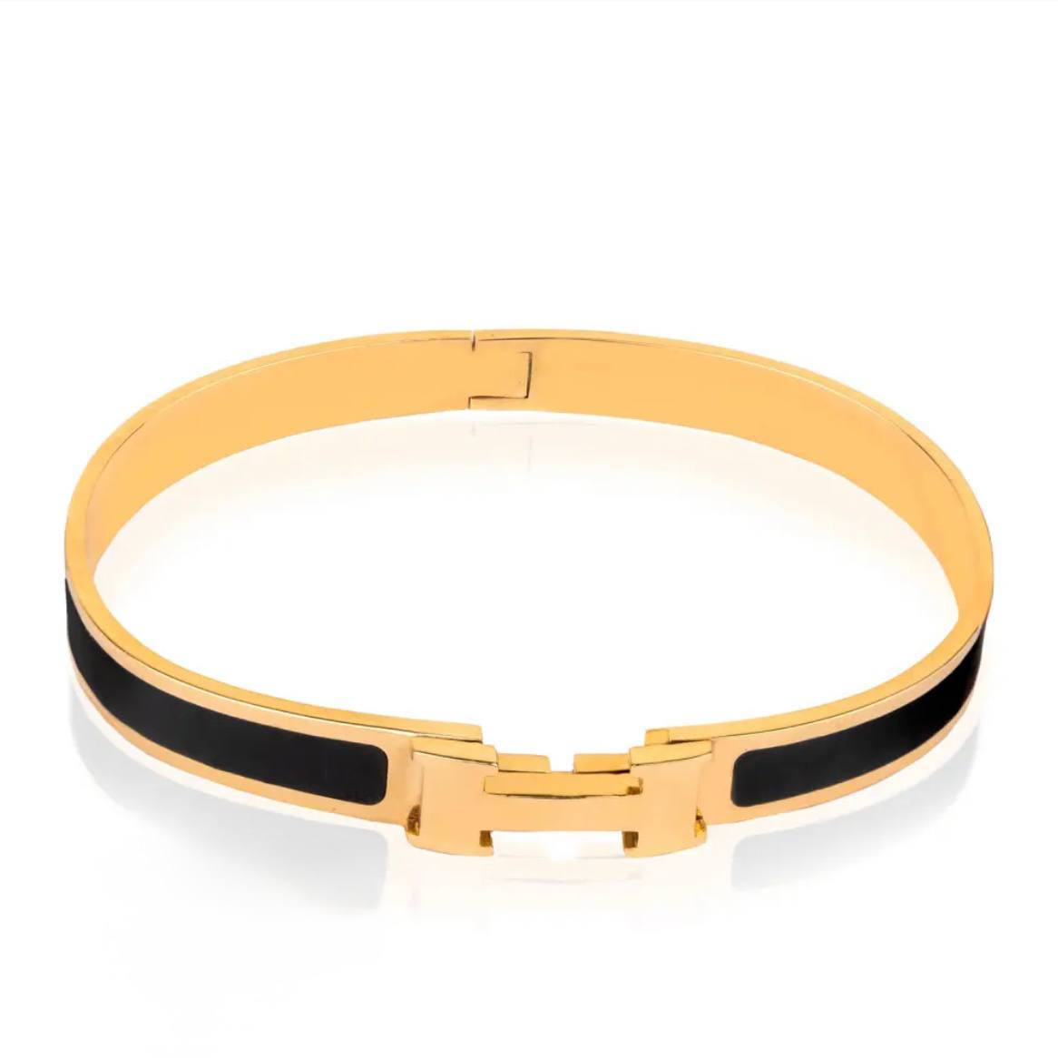 18k H Design Bracelet