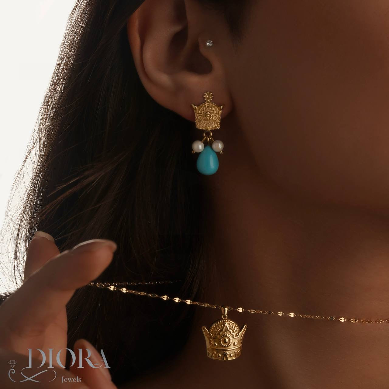 Crown Earrings