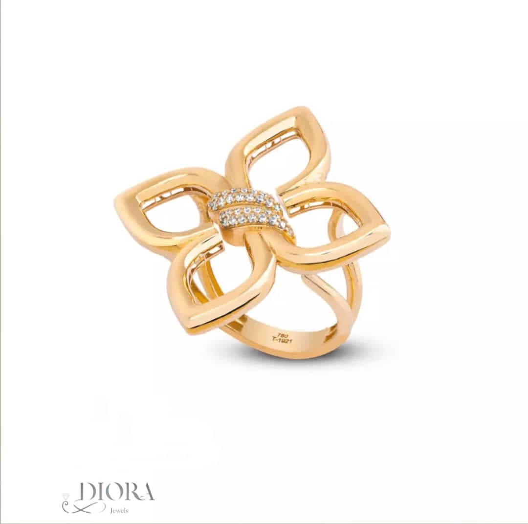 Gardenia Gold Rings