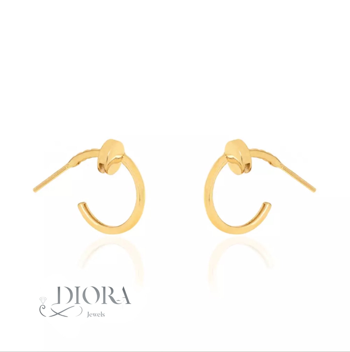 Gold Knot Earrings
