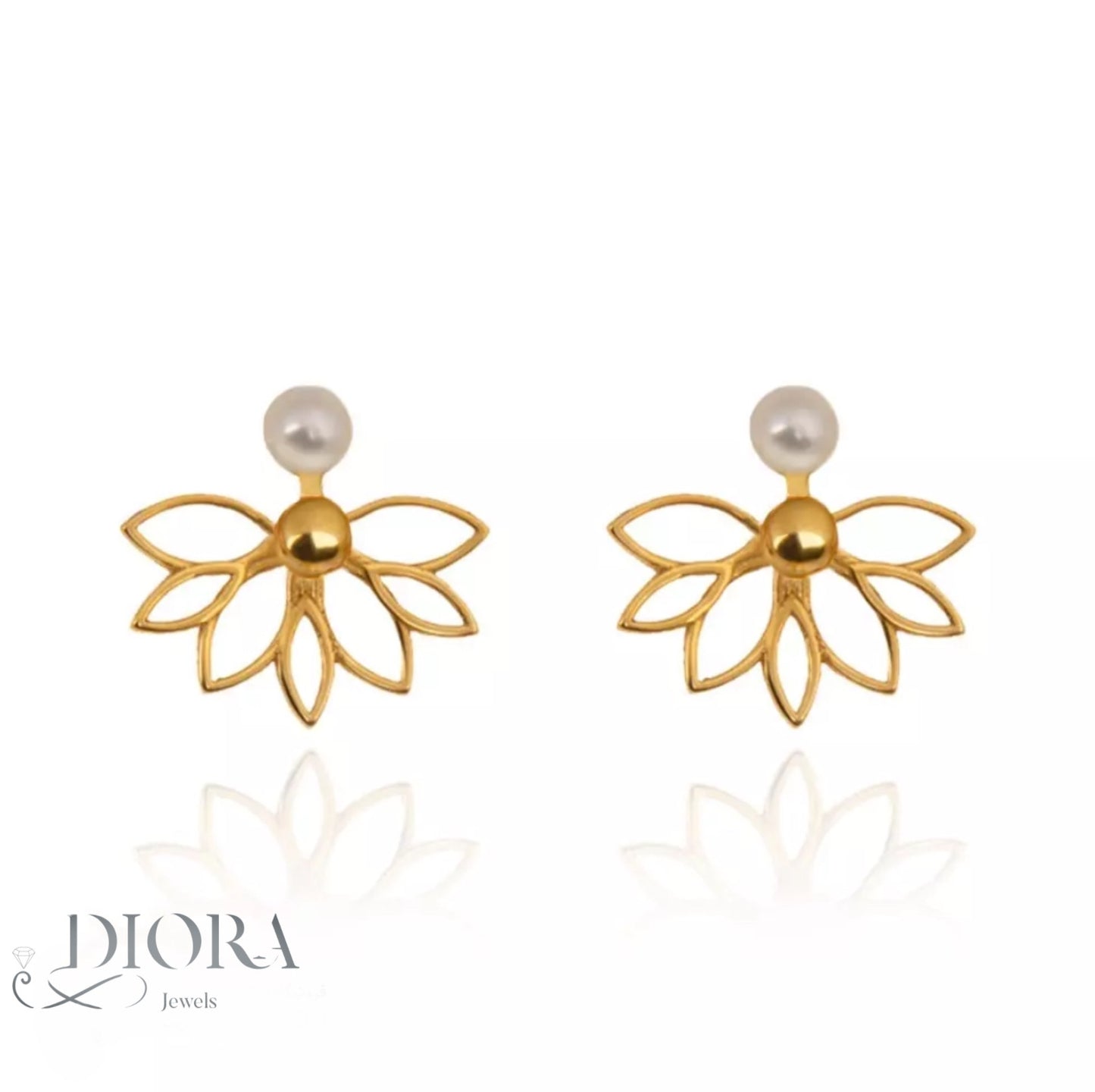 Daisy with Pearl Earrings