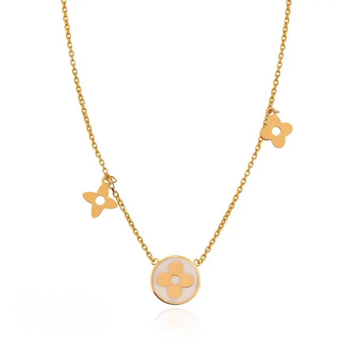 LV Gold Necklace