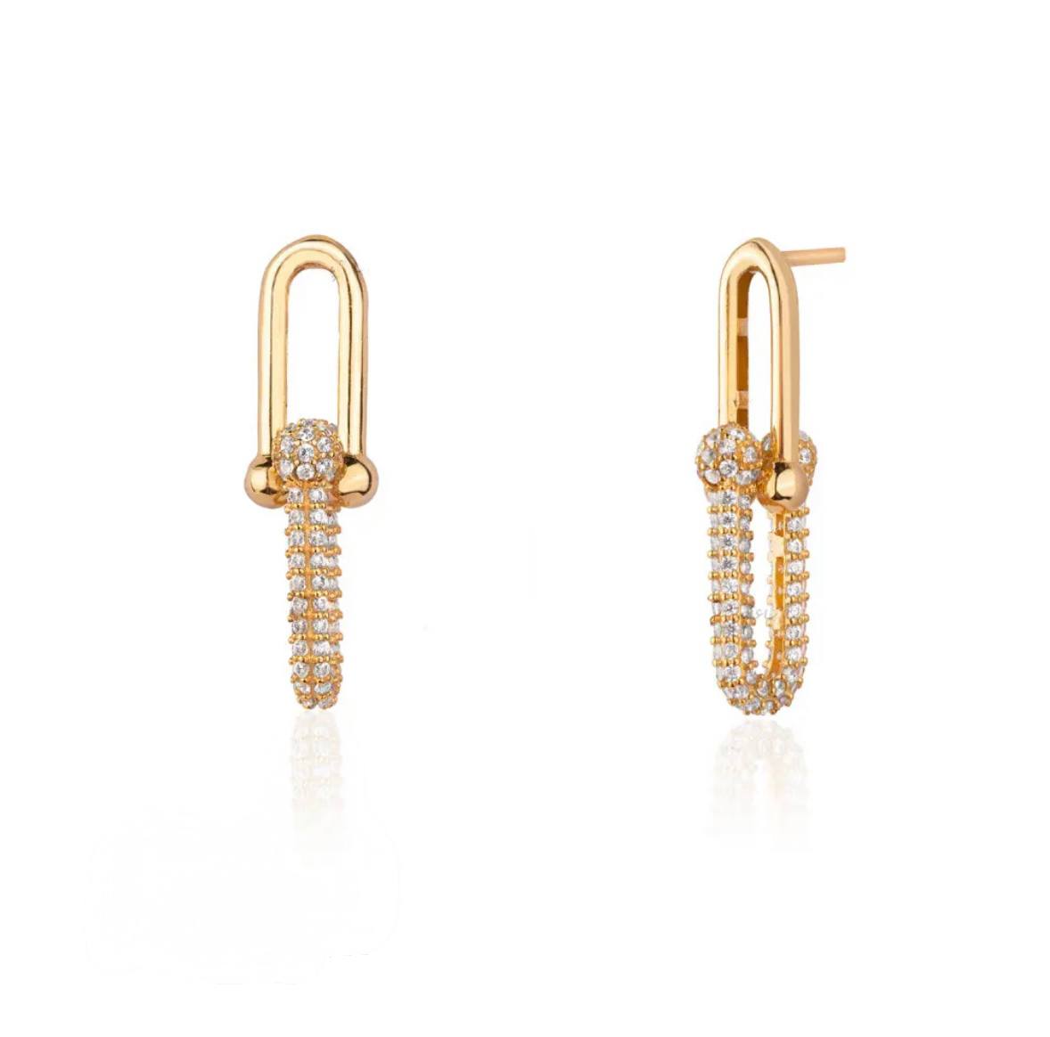 T Fashion Gold Earring