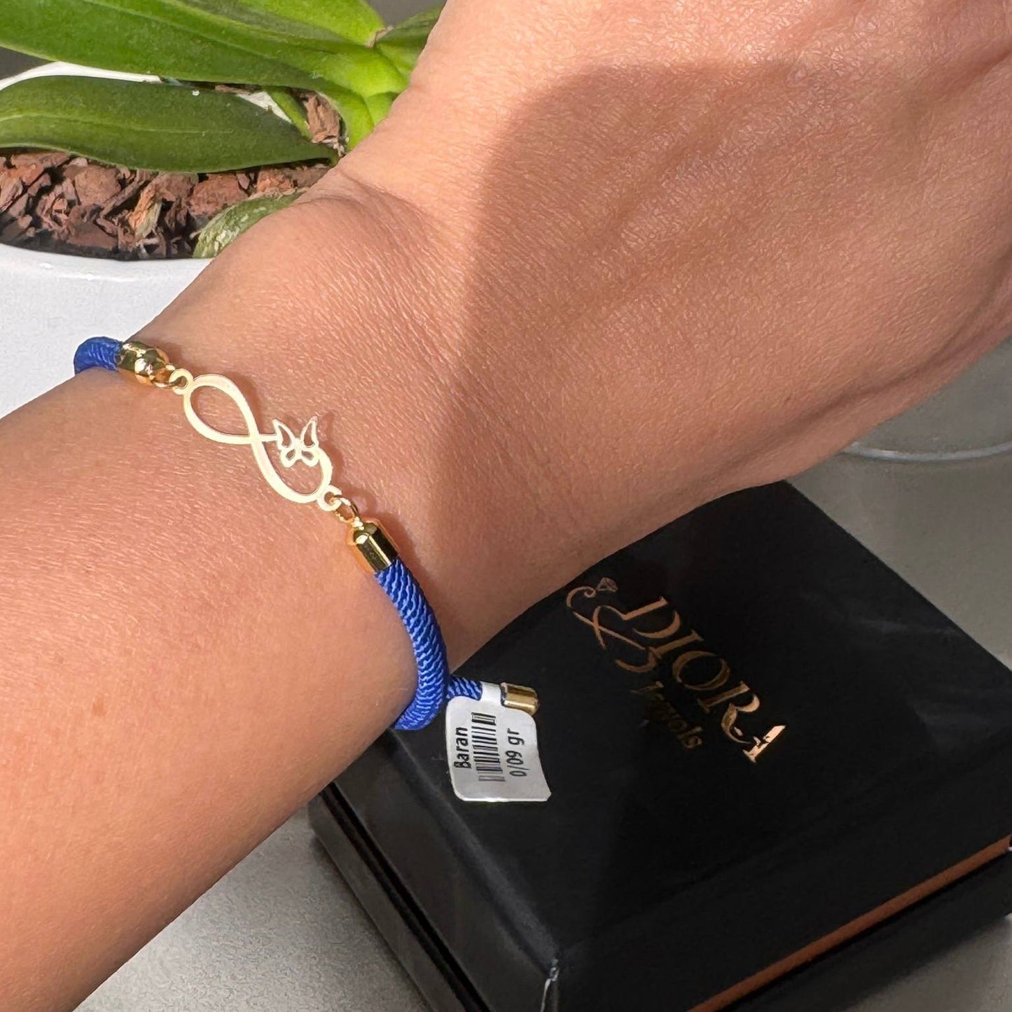 18K Infinity Heart Cord Bracelet