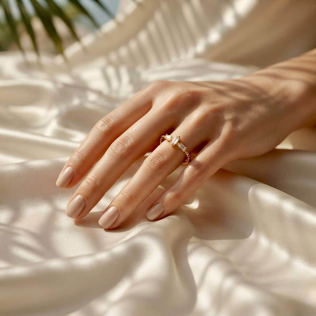 Gold Minimal Baguette Ring