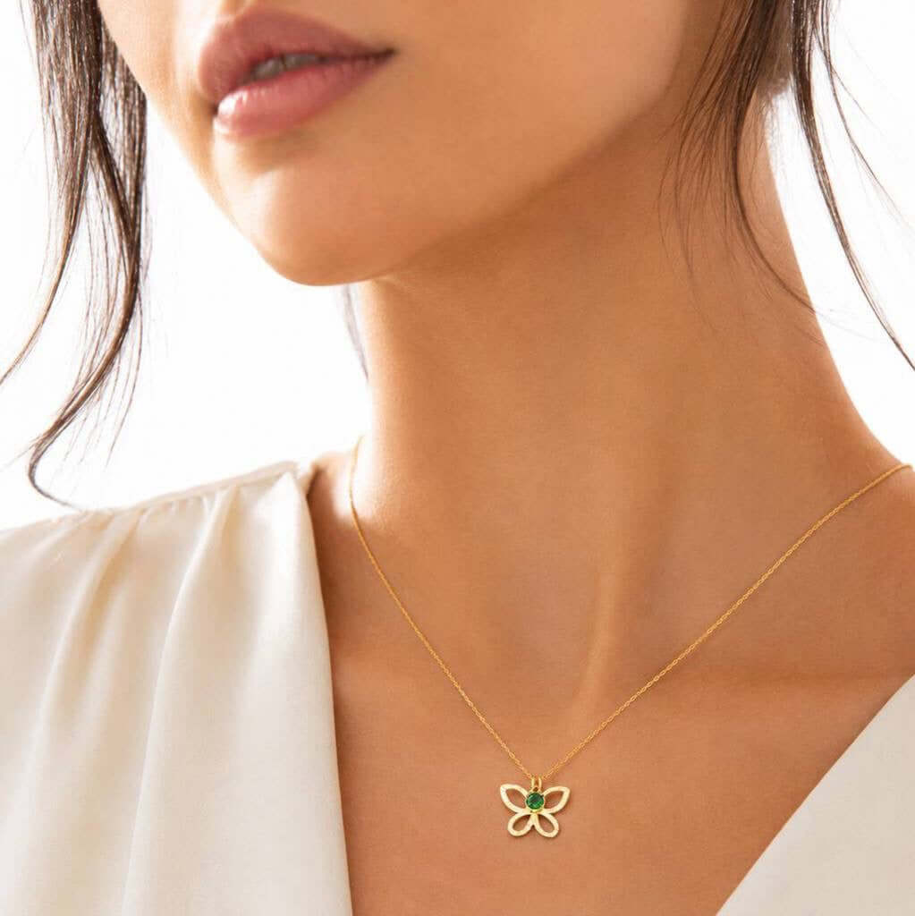 Gold Butterfly Necklace
