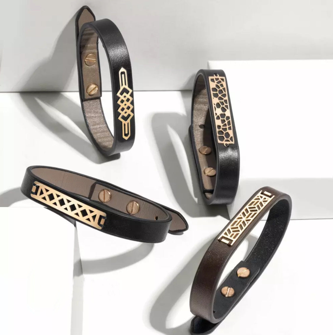 Leather Men Bracelet - Design 4