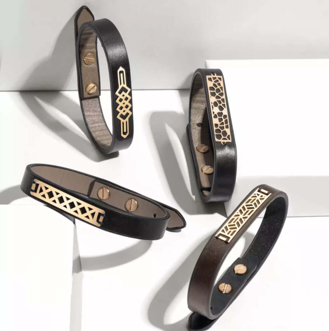 Leather Men Bracelet - Design 3