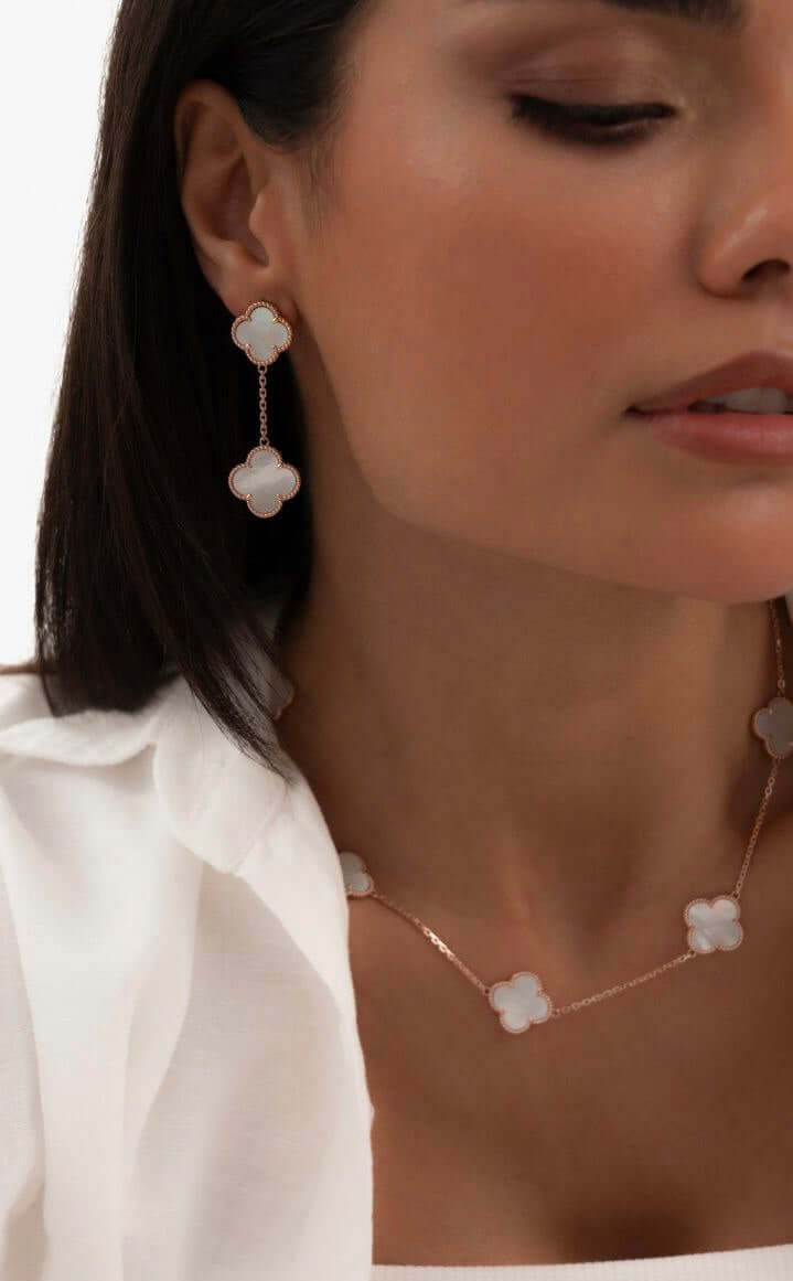 Pearl Allhambra Earrings - 2 Motifs
