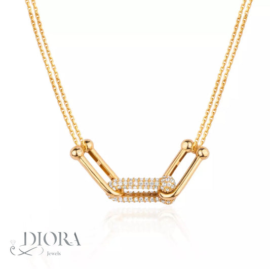Gold Necklace - T Collection 18K gold with 5.05 grams from Diorajewels