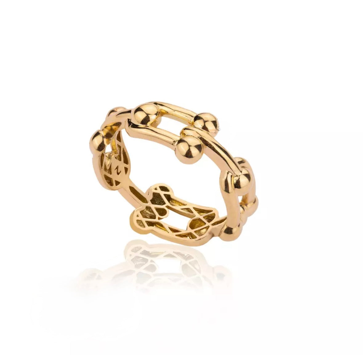 Gold Ring - Fashion T single row