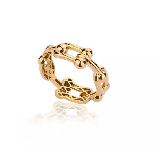 Gold Ring - Fashion T single row