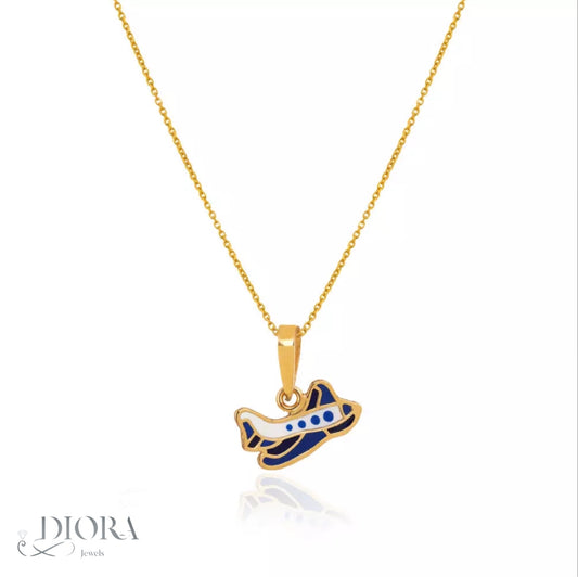 Blue Airplane Pendant