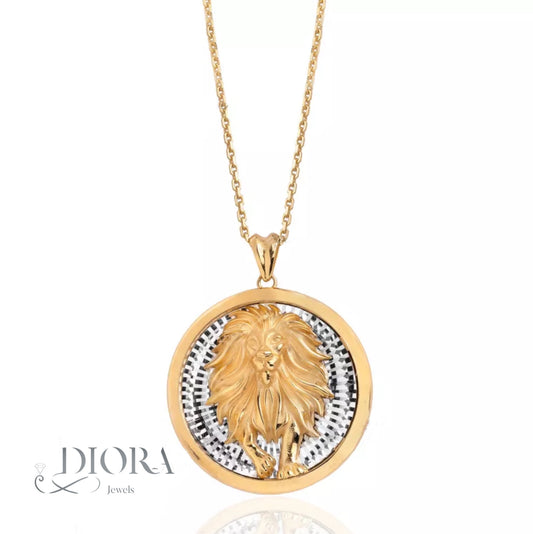 Lion Gold Pendant 18K gold with 12.7 grams from Diorajewels