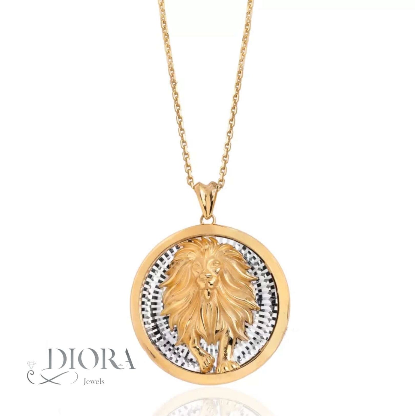 Lion Gold Pendant 18K gold with 12.7 grams from Diorajewels
