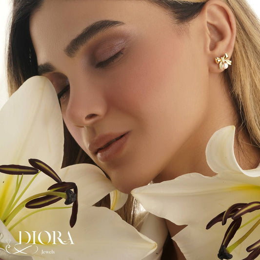 Gold Bow Earrings