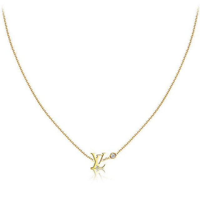 Lv Gold Necklace