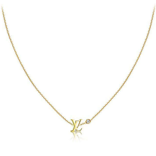 Lv Gold Necklace
