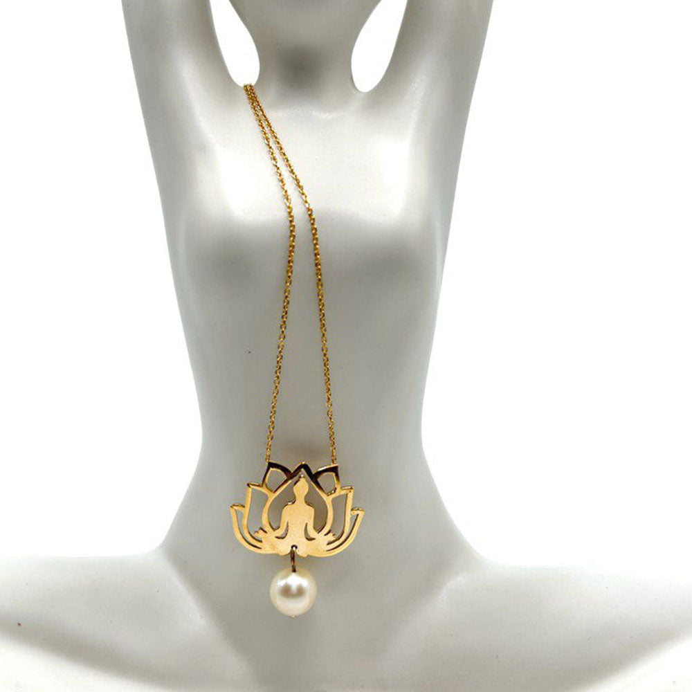 Namaste Gold Necklace 18K gold with 2.7 grams from Diorajewels