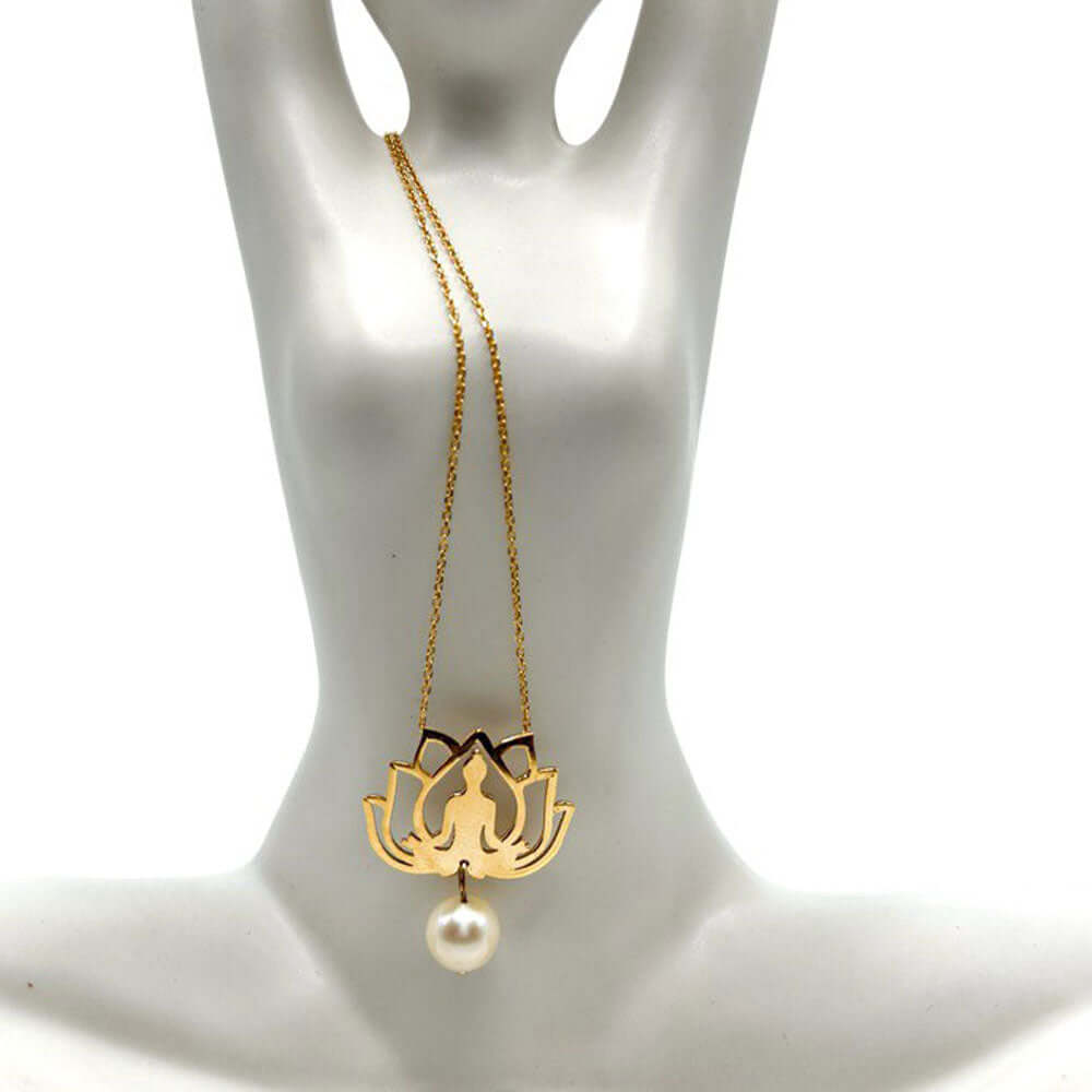 Namaste Gold Necklace 18K gold with 2.7 grams from Diorajewels