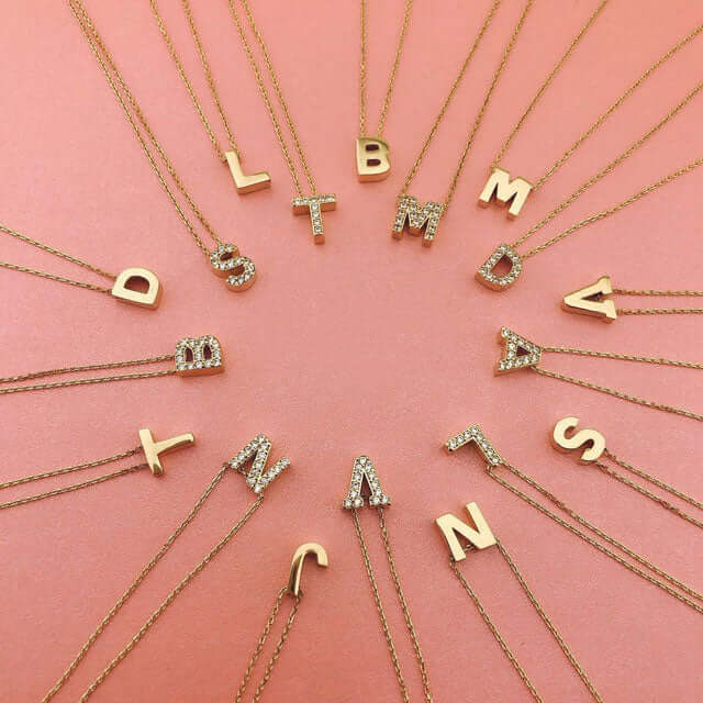Initial Gold Pendant