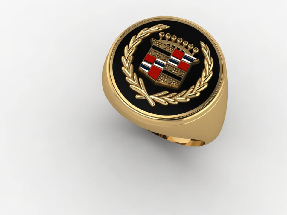 Men Gold Ring - Cadillac