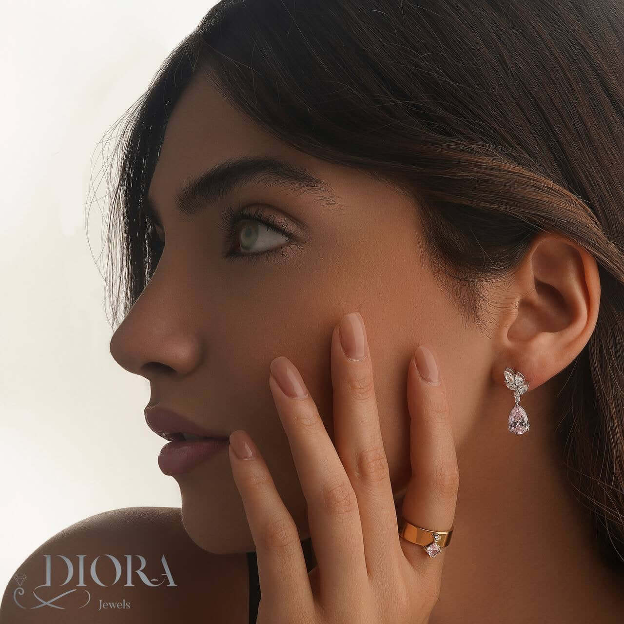 Gold Gemstone Earrings