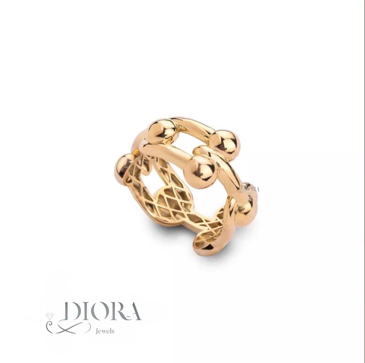 Gold Ring - T Fashion Large size