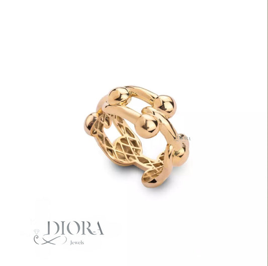 Gold Ring - T Fashion Large size