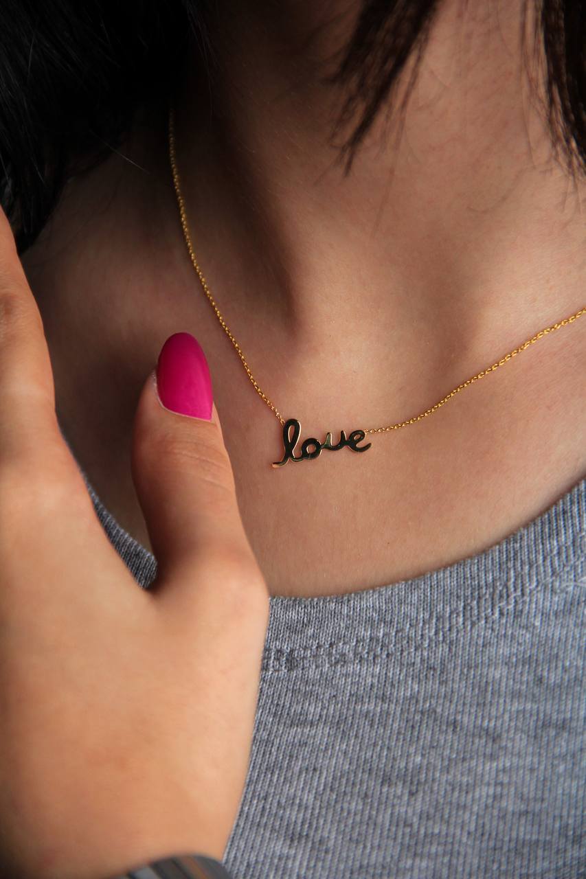 Love Gold Necklace