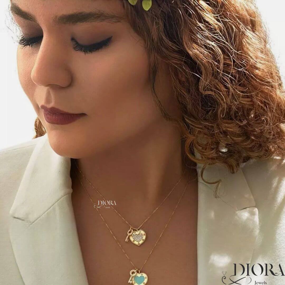 Minimal Key adn Lock - Jewelled