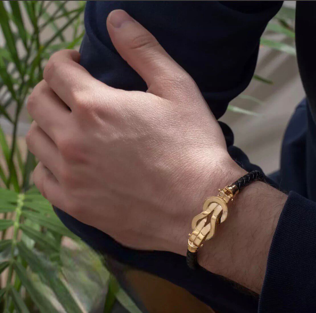 Double Omega Men Bracelet