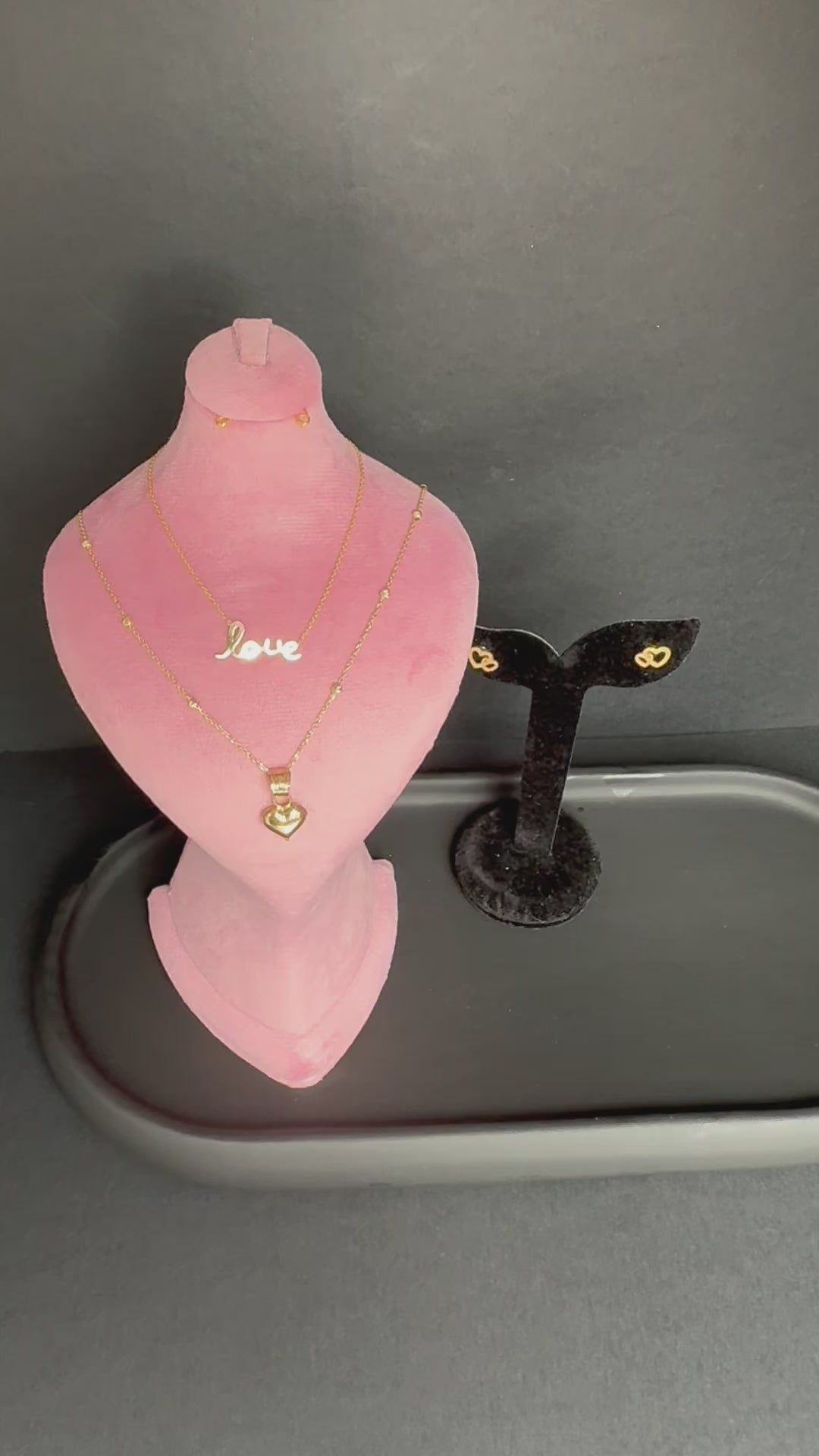 Puffy Heart Gold Pendant
