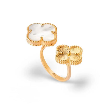 Flower Design Gold Ring