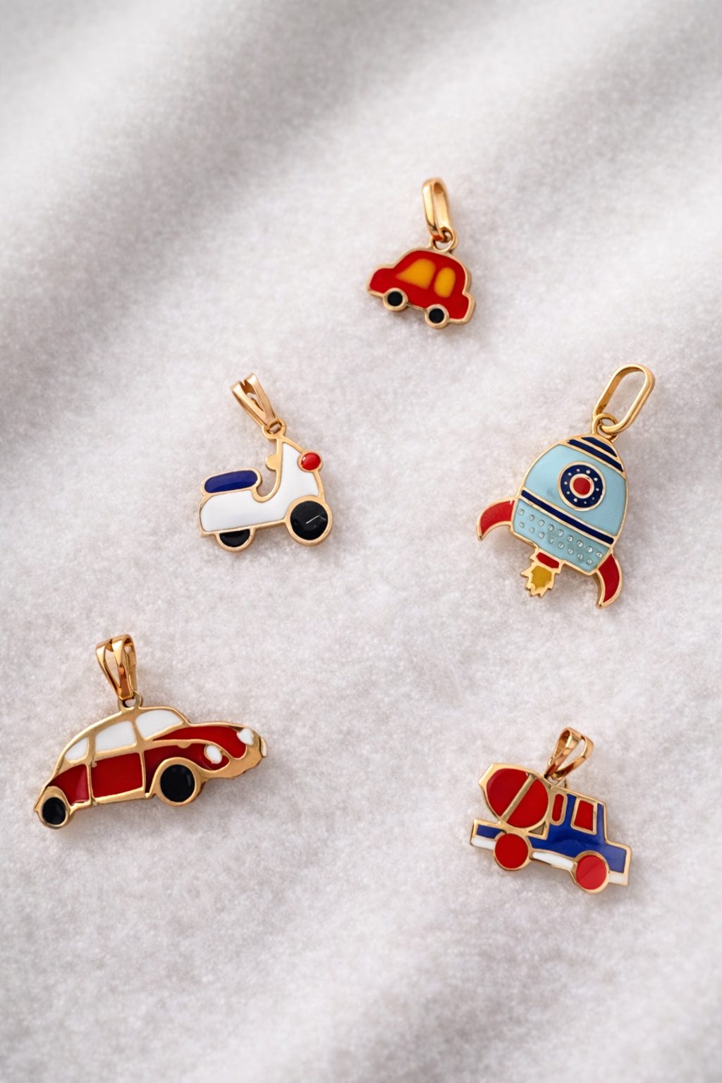 Motorcycle Gold Pendant