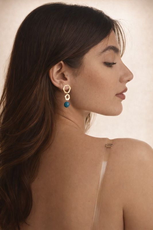Geometric Gold Earrings