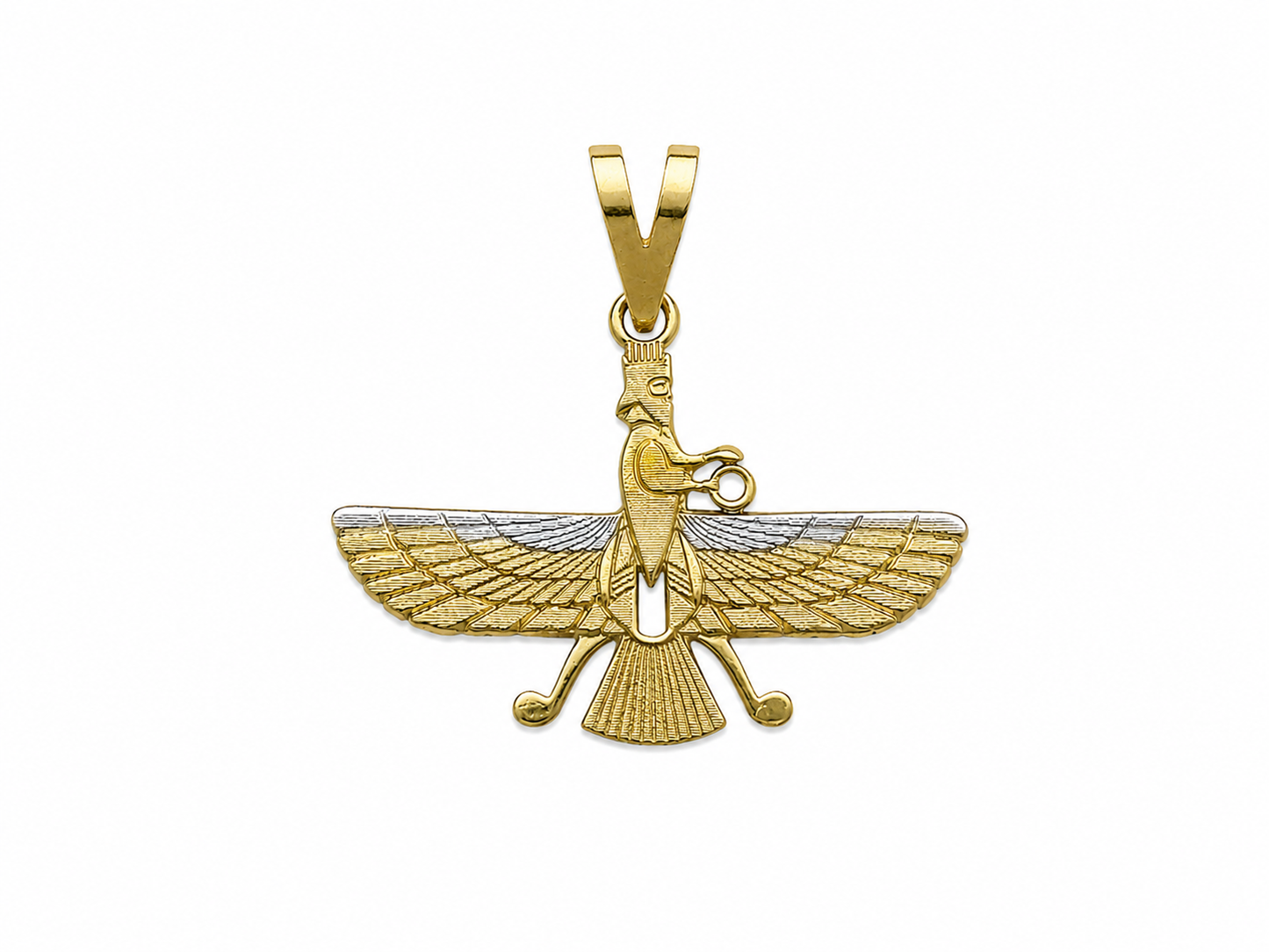 Small Farvahar Gold Pendant