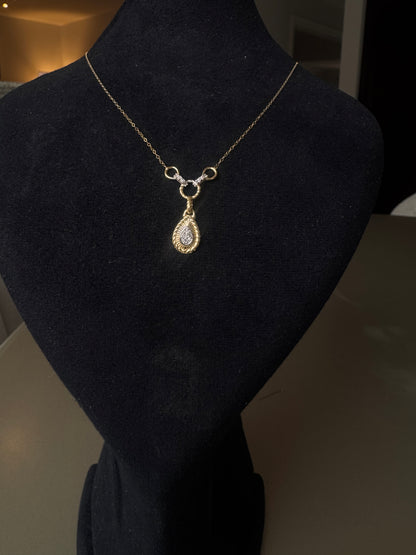 Rubi Diamond shape Gold Necklace