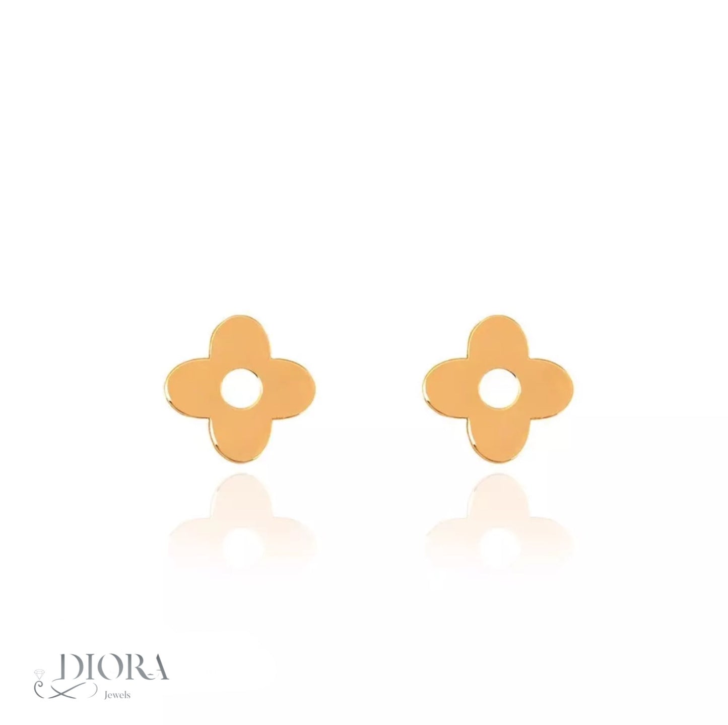 Louis Mini Flower Gold Earrings