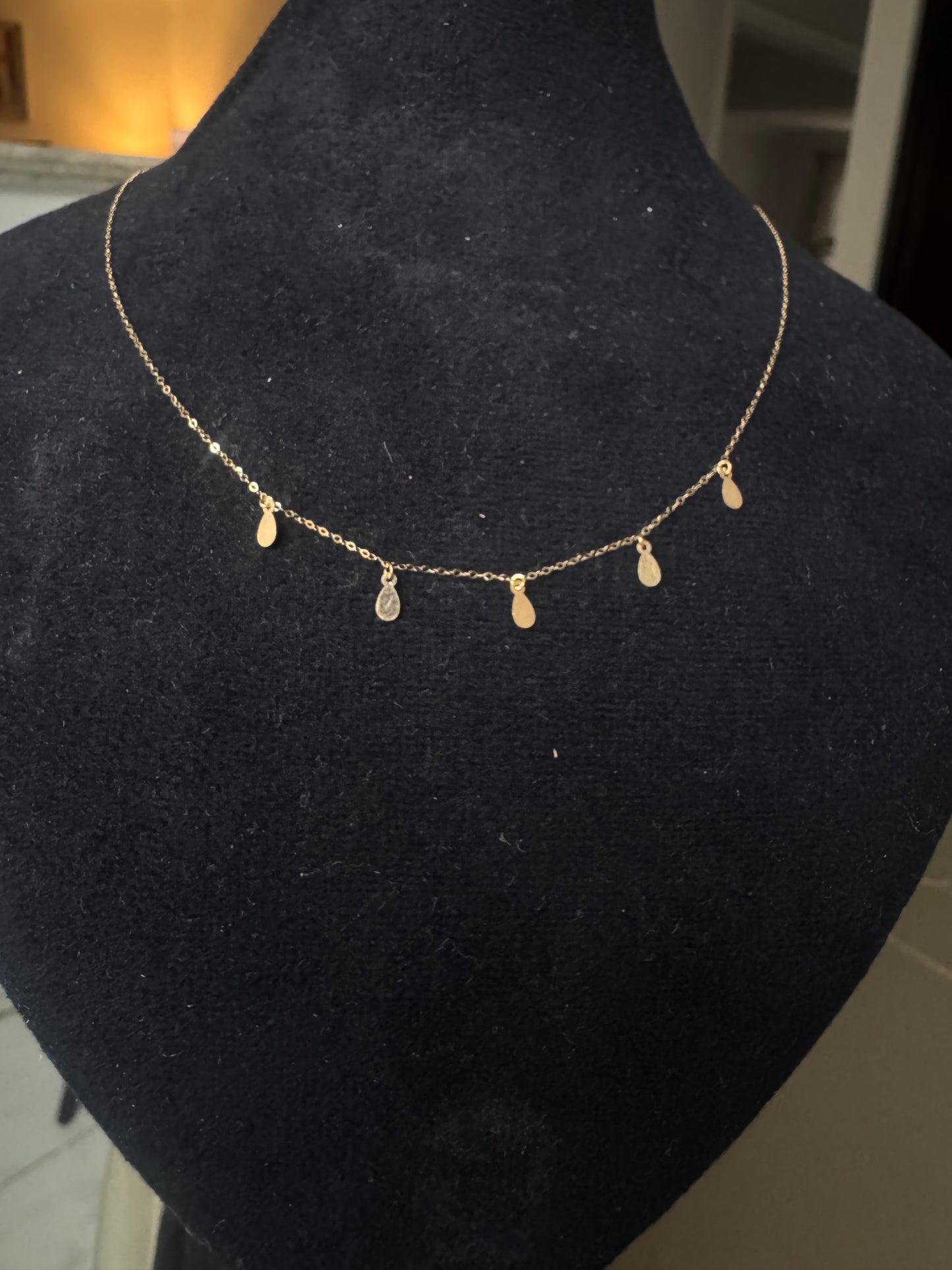 18K Delicate Gold Charm Neckla