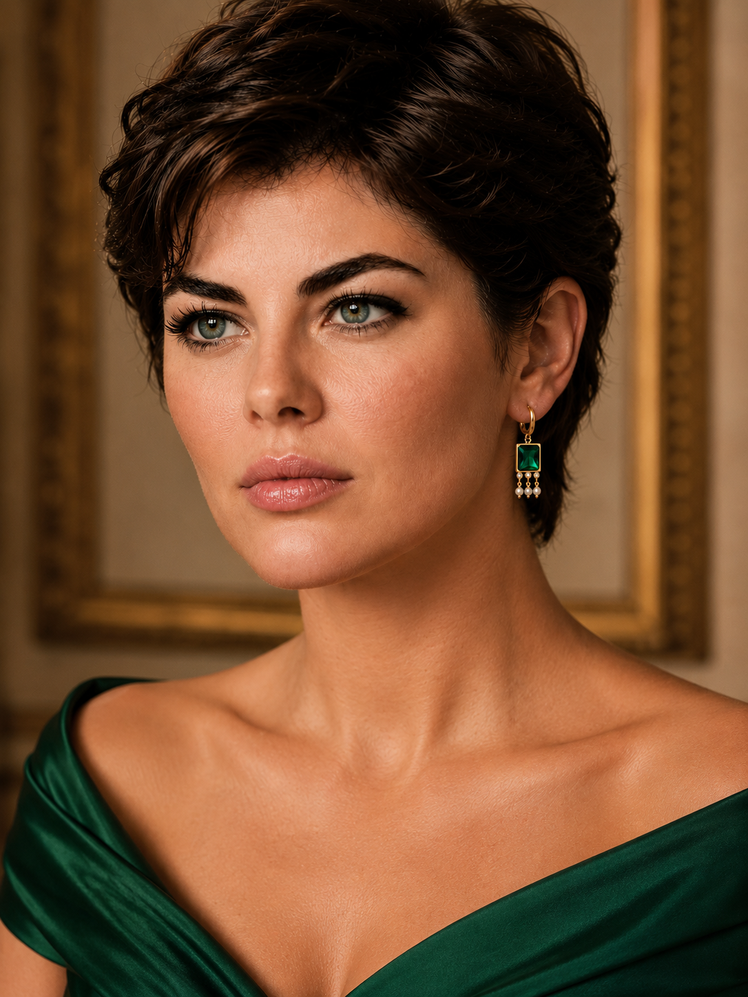 Farah Emerald Earrings