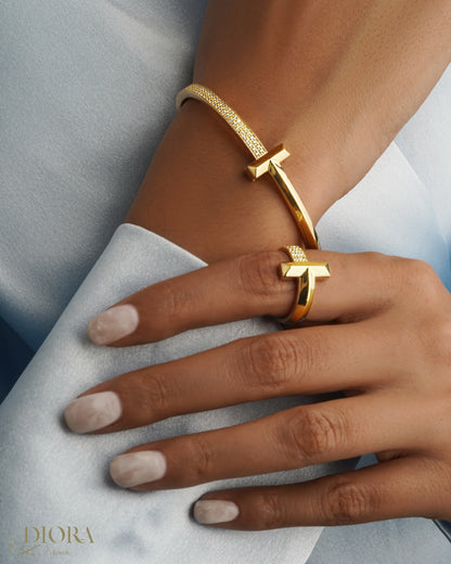 T Fashion Jewelled Ring