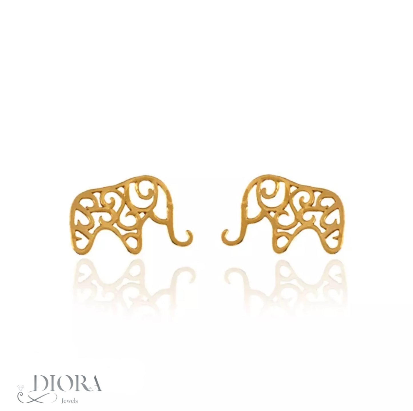 Elephant Stud Earrings