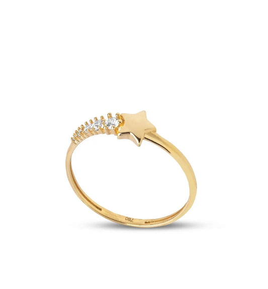 Deer Head Gold Ring