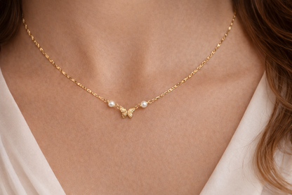 Butterfly and Pearls