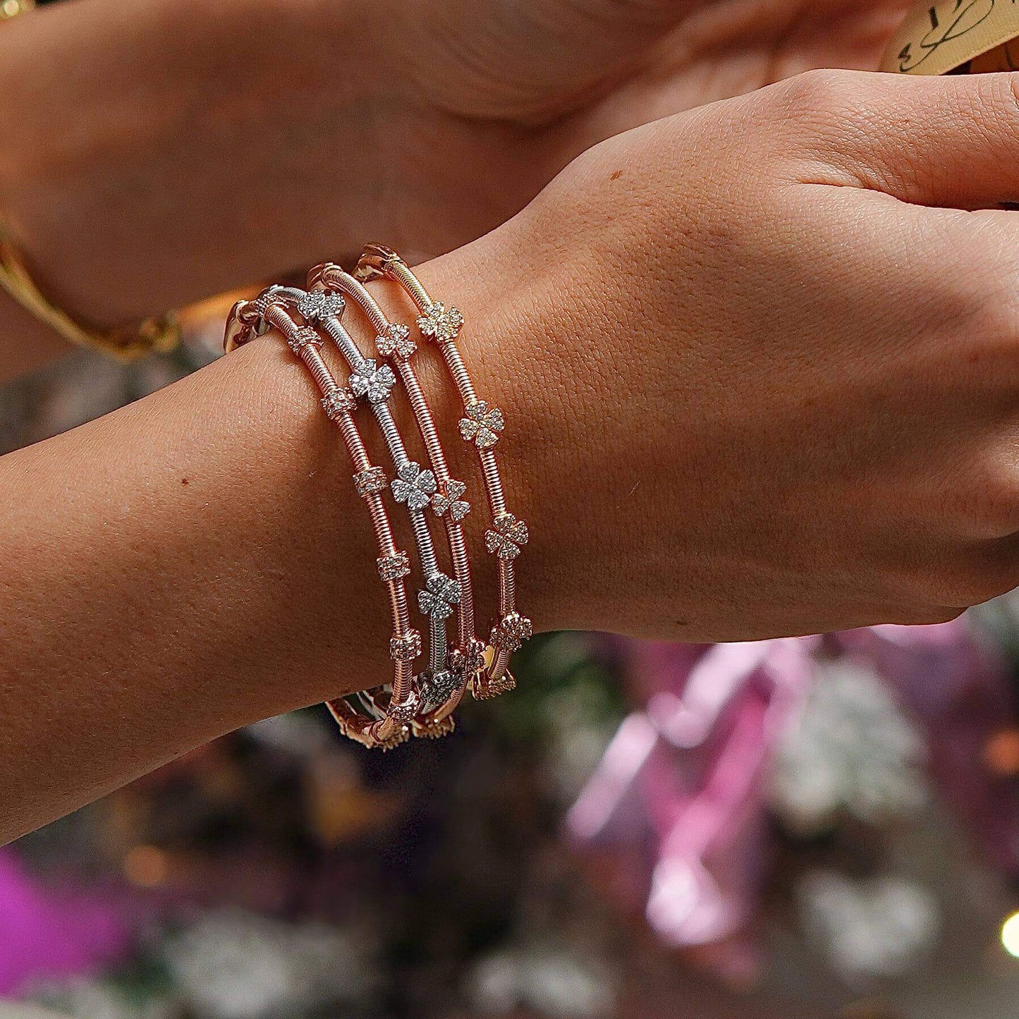 18K Aroosha Gold Bangles