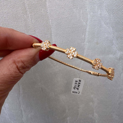 18K Aroosha Gold Bangles